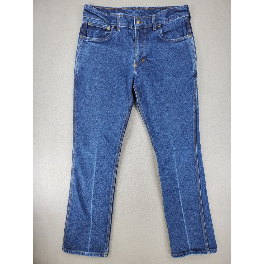 Origin Legit Fit Jeans Mens 36 Blue USA Made Stretch Denim Straight Leg Pants